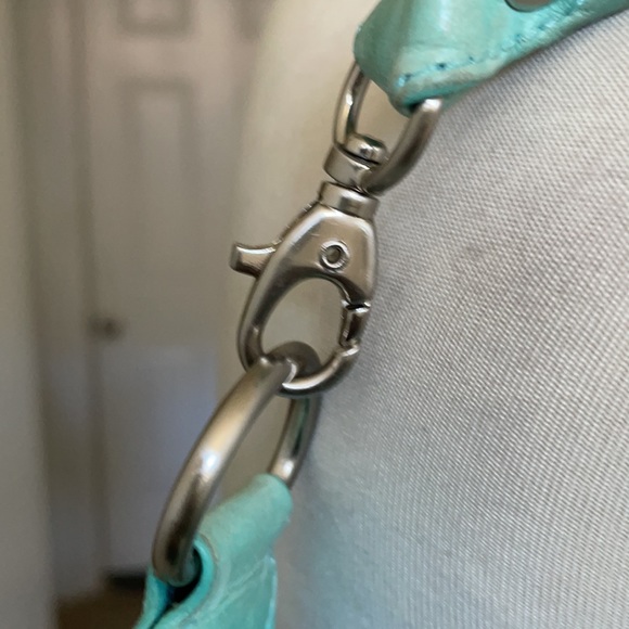 Hobo International Mini Aqua Green Leather  Mini Hobo Bag 😘😘 - Picture 6 of 14